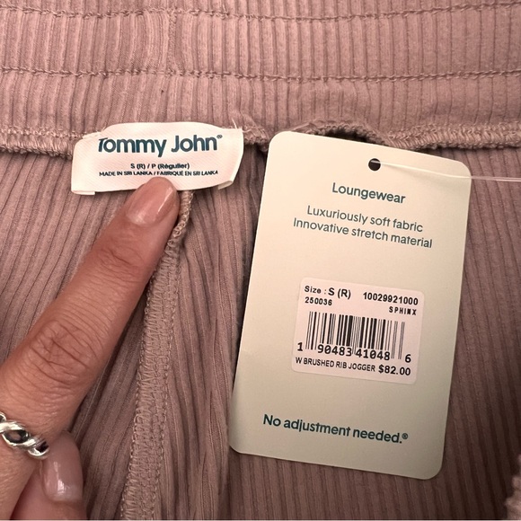 Tommy John Women’s Loungewear Brushed Rib Jogger Pants in Sphinx Size Small NWT - Picture 2 of 6